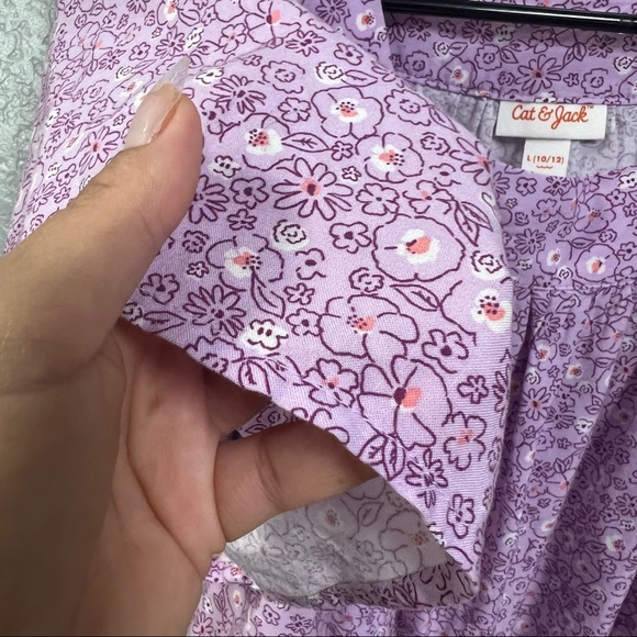 SOLD Cat and jack purple girls top si3 large - Picture 5 of 5